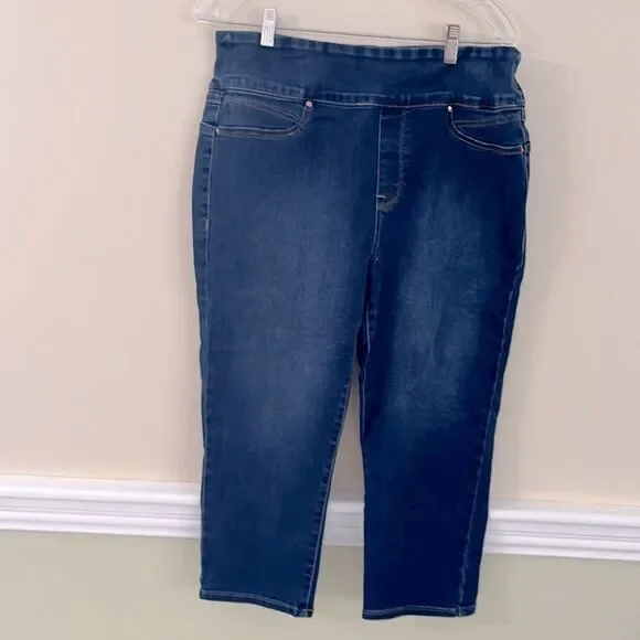 Seven7 Tummy Toner Capri Jeans Size 16 NWOT - Picture 2 of 12